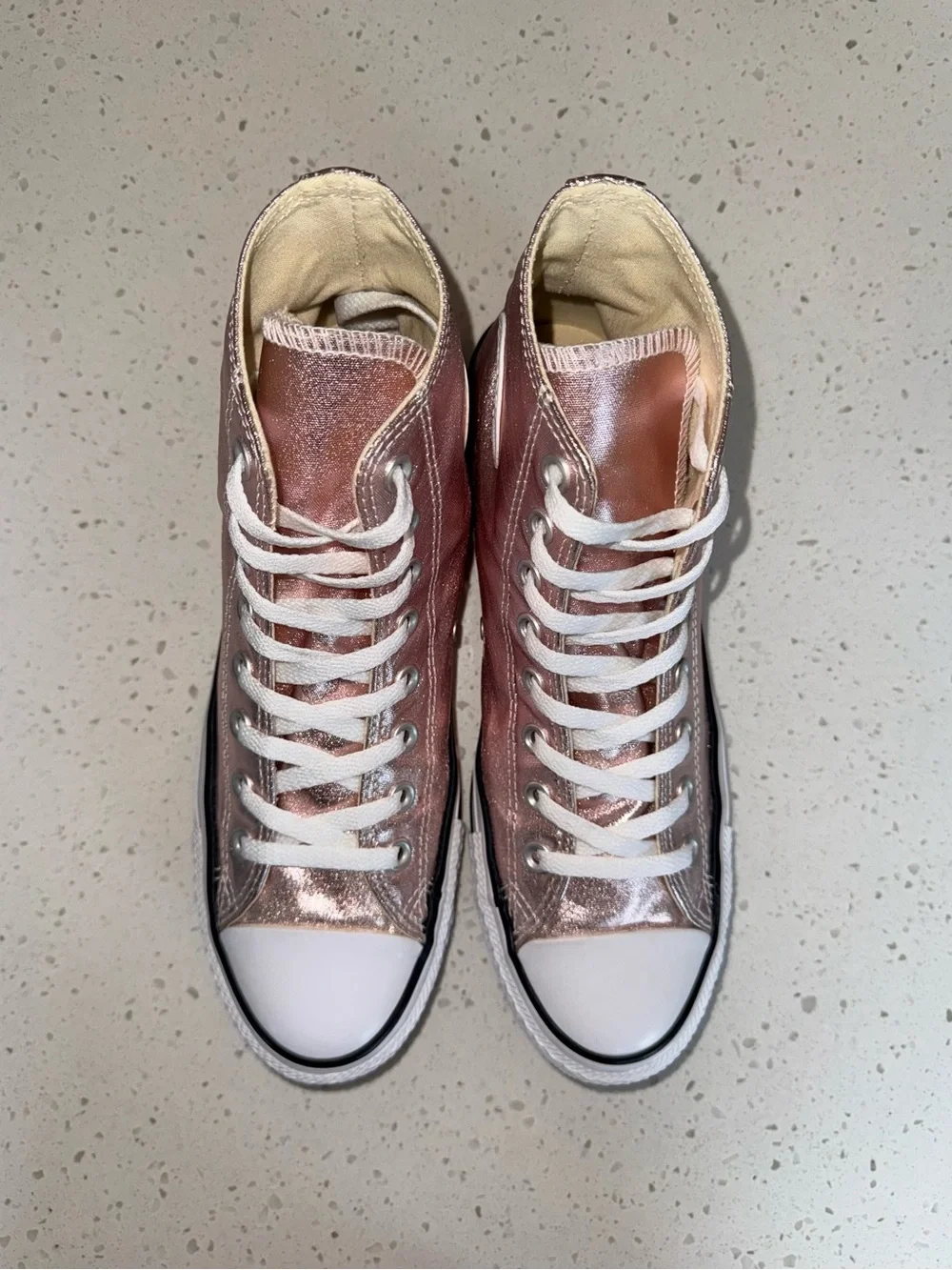 Converse Metallic Rose High Top Sneakers